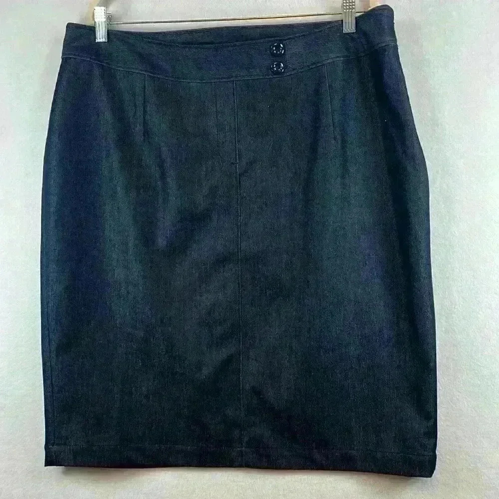Lane Bryant Navy Pencil Skirt Women’s Size 18 Career Work Church Date Night